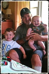 Pawpaw Mike with the grandsons