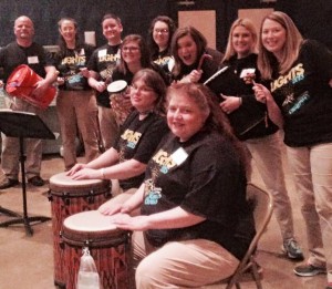 Music teachers performing with the Rowan-Salisbury Schools Honors Chorus.