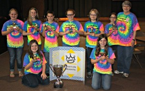 Mt Ulla EBOB team after winning first place on the county level. Mrs. Sloop is on the right.