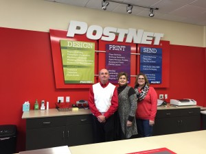 Jennings, Jeanette and Jessica are excited about helping customers at their new Postnet business in Winston-Salem.