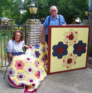 Sharing a bit of history through quilts and barn quilts.